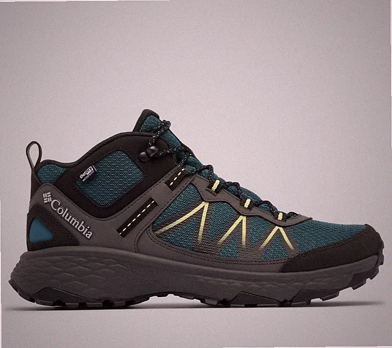 COLUMBIA Men's Peakfreak Rush Mid OutDry Shoe - Everblue, Citron Haze (NWB)