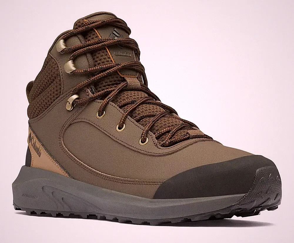 Columbia Men's TrailStorm Peak Mid Hiking Boots sz 14 BM5578-231 Cordovan/Black