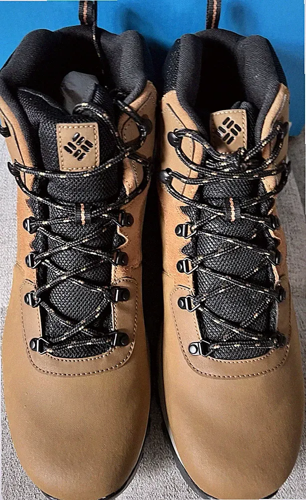 Columbia Mens Size 17 Newton Ridge Plus II Waterproof Hiking Boots Elk/Black
