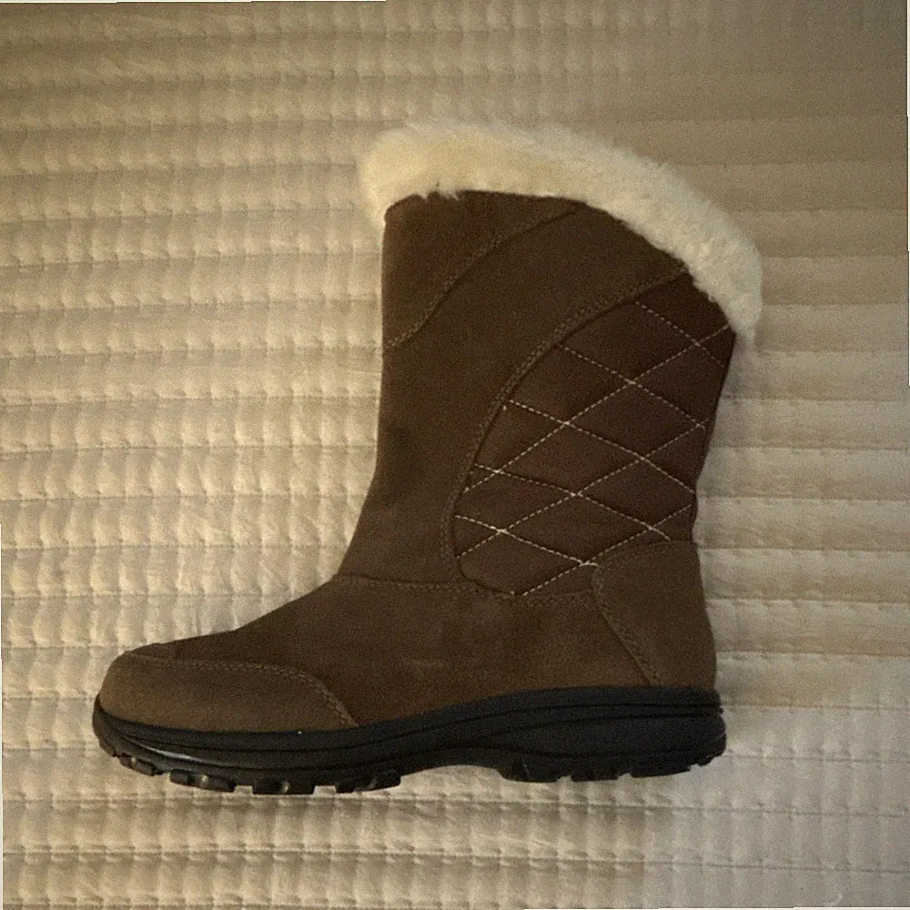 Columbia Minx Shorty Omni-Heat Suede Ankle Boots Faux Fur Lined Women’s 10