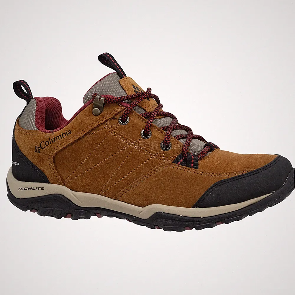 Columbia Mount Carmel Low Waterproof Hiking Shoes, Womens Size 6.5, Brown Suede