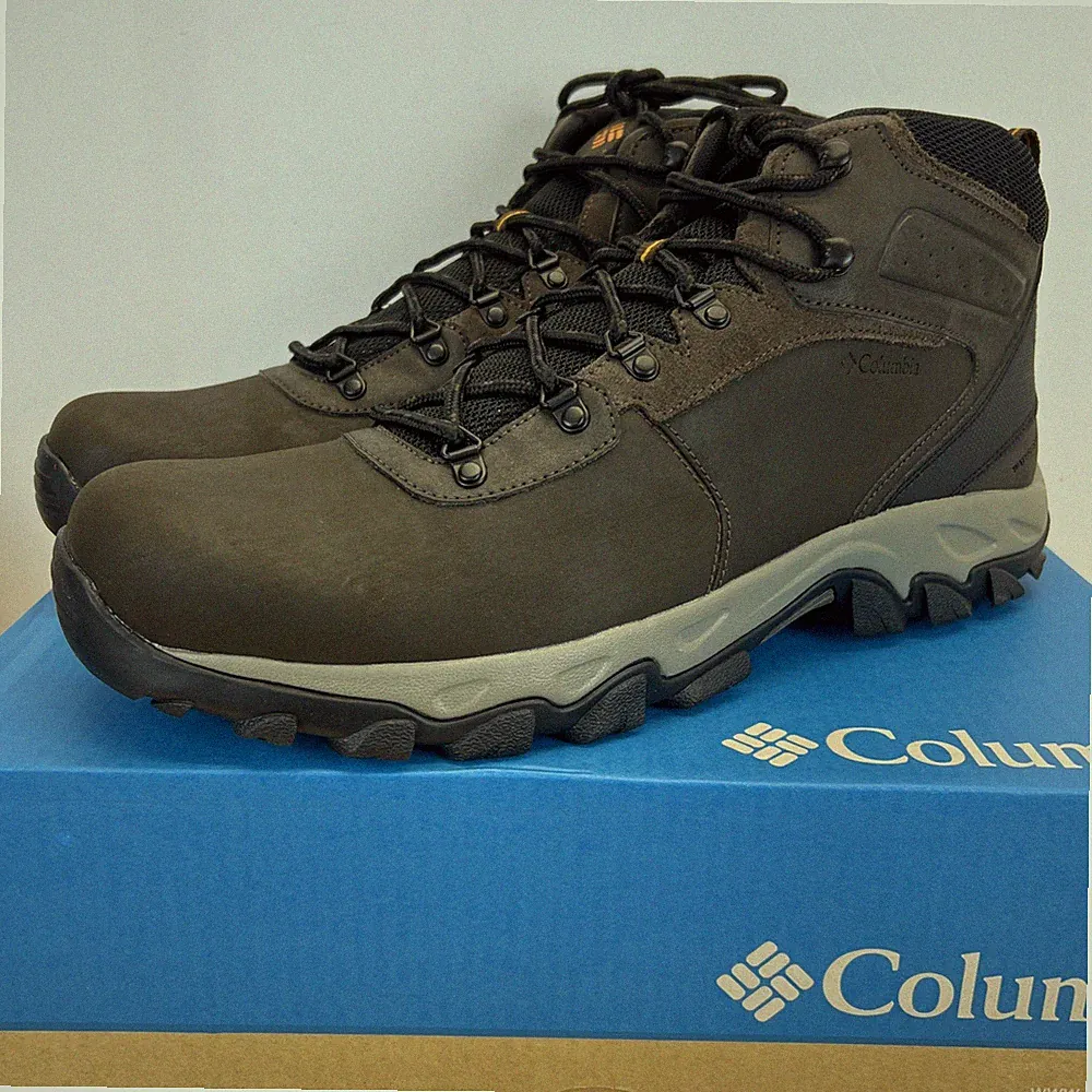 Columbia Newton Ridge Plus II Boots Cordovan Squash Brown Hiking Mens Size 17