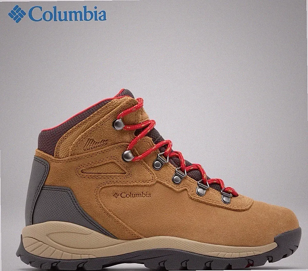 Columbia Newton Ridge Waterproof Amped Hiking Boots Brown Size 7 Winter Lace Up
