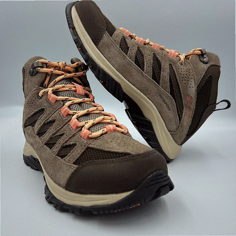 Columbia Newton Ridge Women's Waterproof Trail Hiking Boots Brown Size 5W NWOB