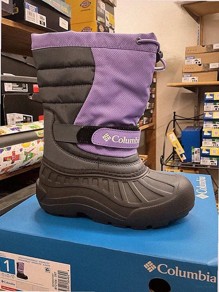 COLUMBIA Powderbug Snowlite Snow Boots Girls' Paisley Purple