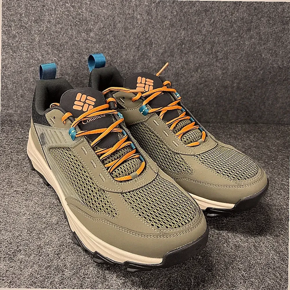 COLUMBIA Trail Grotto FS Low Hiking Shoes Men's Size US 13 Nori/Gold