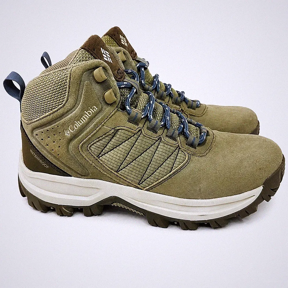 Columbia Transverse Suede Waterproof Hiking Boots Tan Brown Women's 8.5