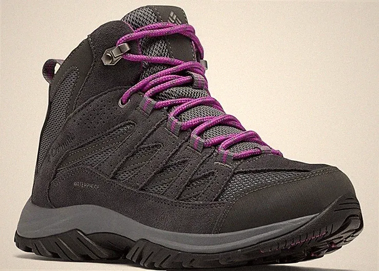 Columbia Waterproof Hiking Boots Women's 10 Gray Purple BL5371-055 NEW