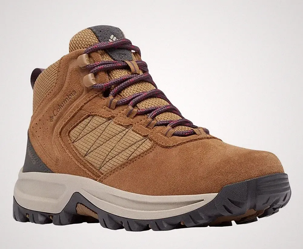 Columbia Women’s Size 5.5 Transverse Suede Waterproof Hiking Boot, Elk/Moonvista