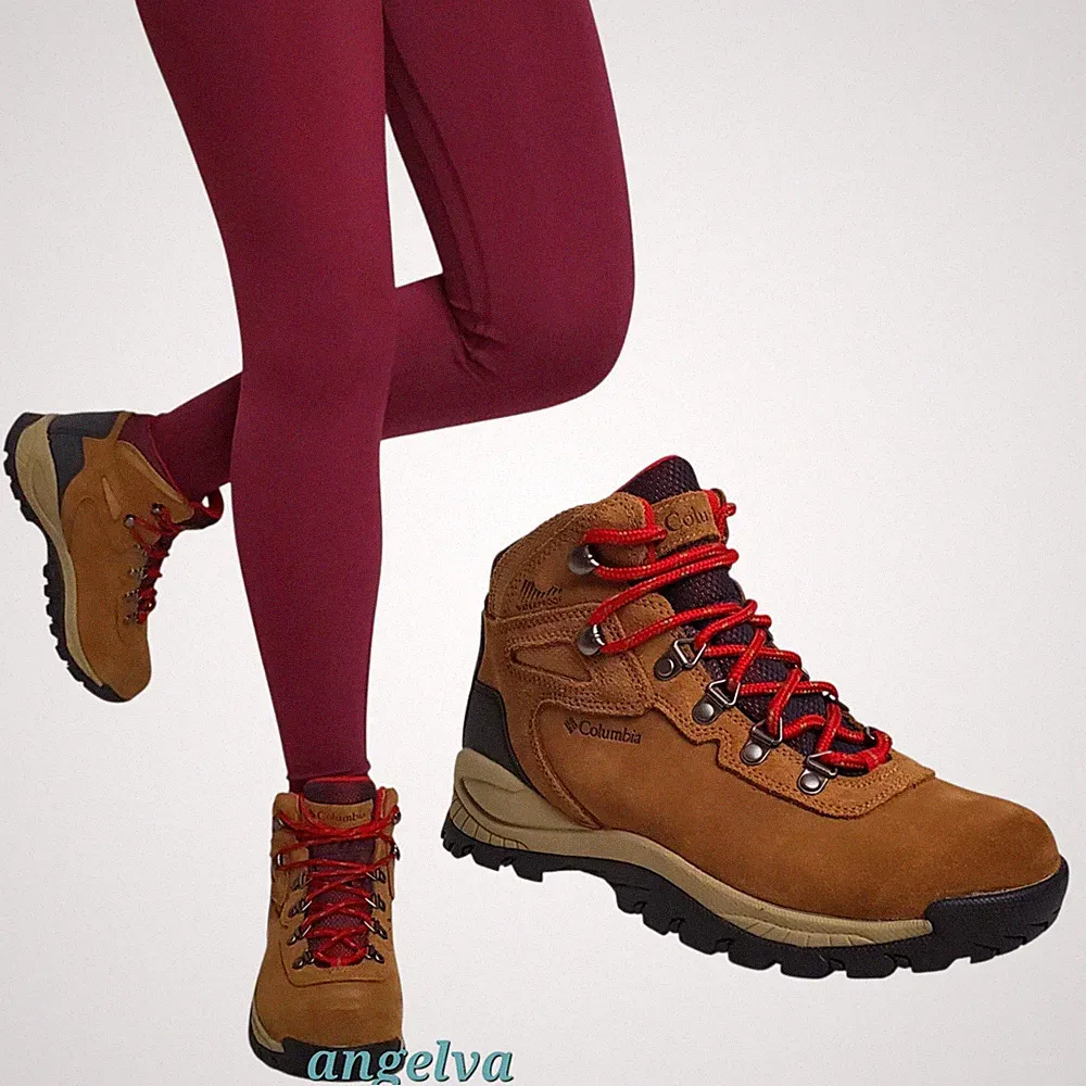 Columbia womens newton ridge hiking boots suede elk tan waterproof outdoor sport