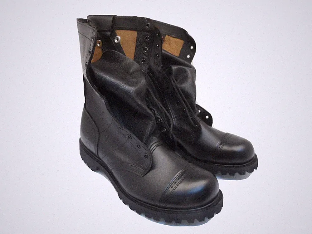 Corcoran Men's 10" Leather Side Zip Combat Boots 985 *Made In USA* Black 10M