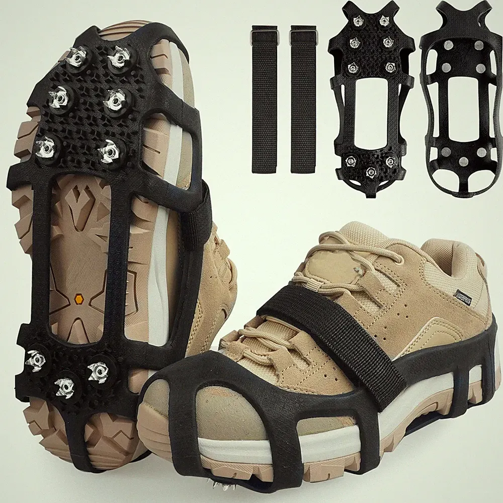 Crampons Ice Cleats for Shoes and Boots Snow Traction Cleats for Walking on S...