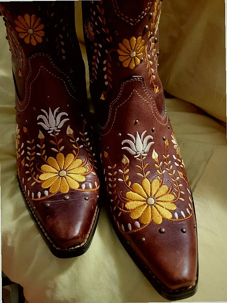 Crush by Durango Women's Golden Wildflower Western Boots Size 9.5M