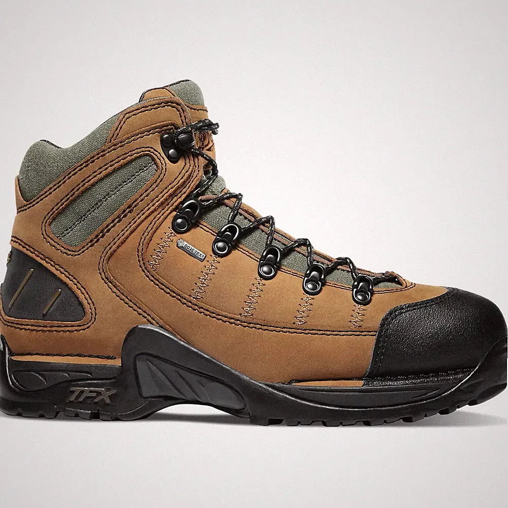 Danner 453 Hiking Boots 5.5" Men's Sz 9.5 D Dark Tan Gore-Tex Waterproof - 45364