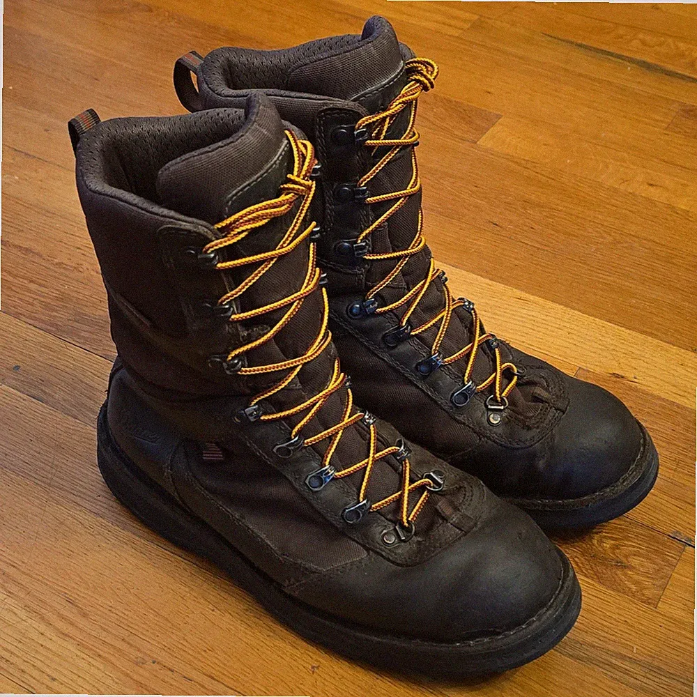 Danner East Ridge 8" Brown Leather 400G GTX Boots Made in USA US 9.5 EU 43.5