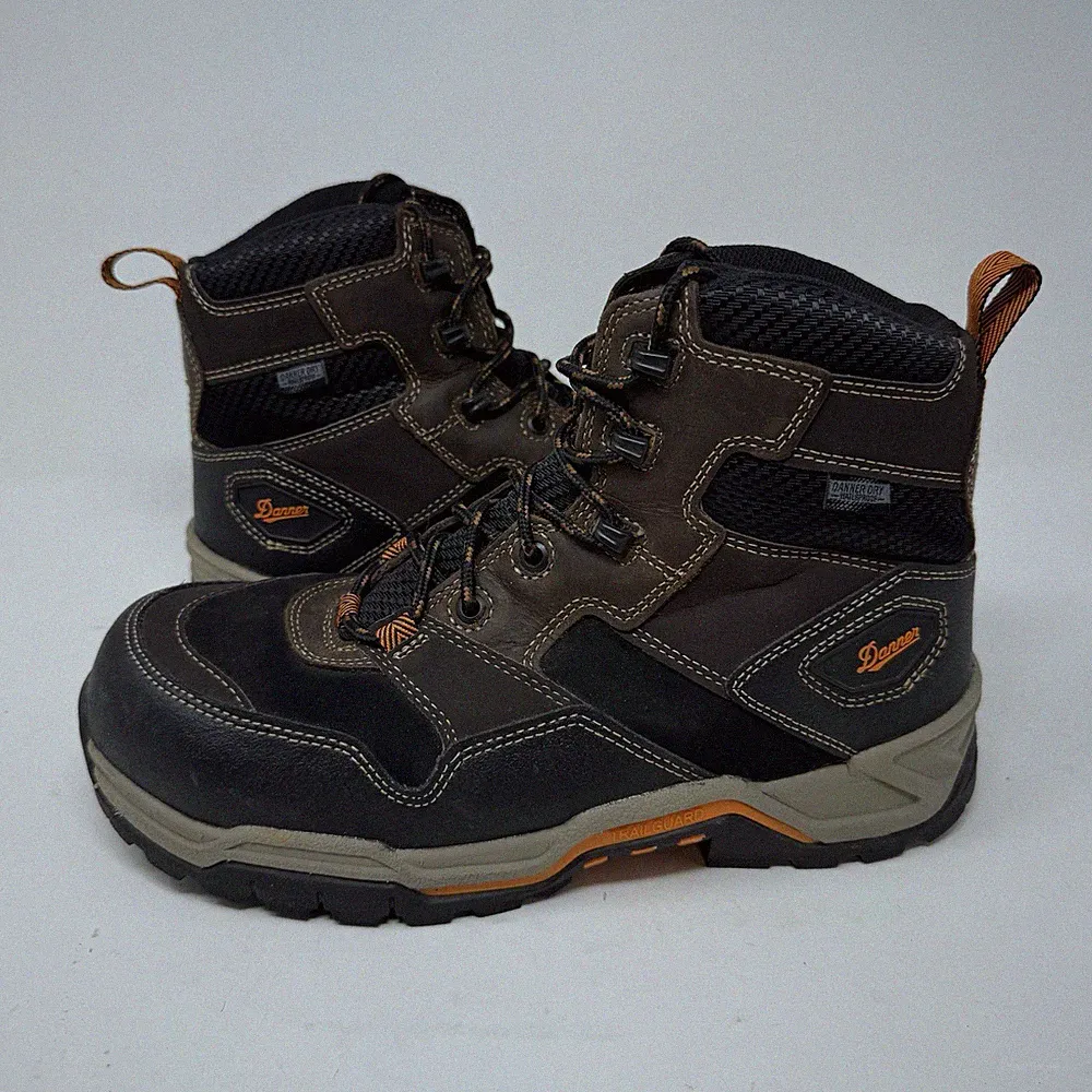 Danner Field Ranger Men 6" Leather WP EH Protection Composite Boot Brown 8.5 EE