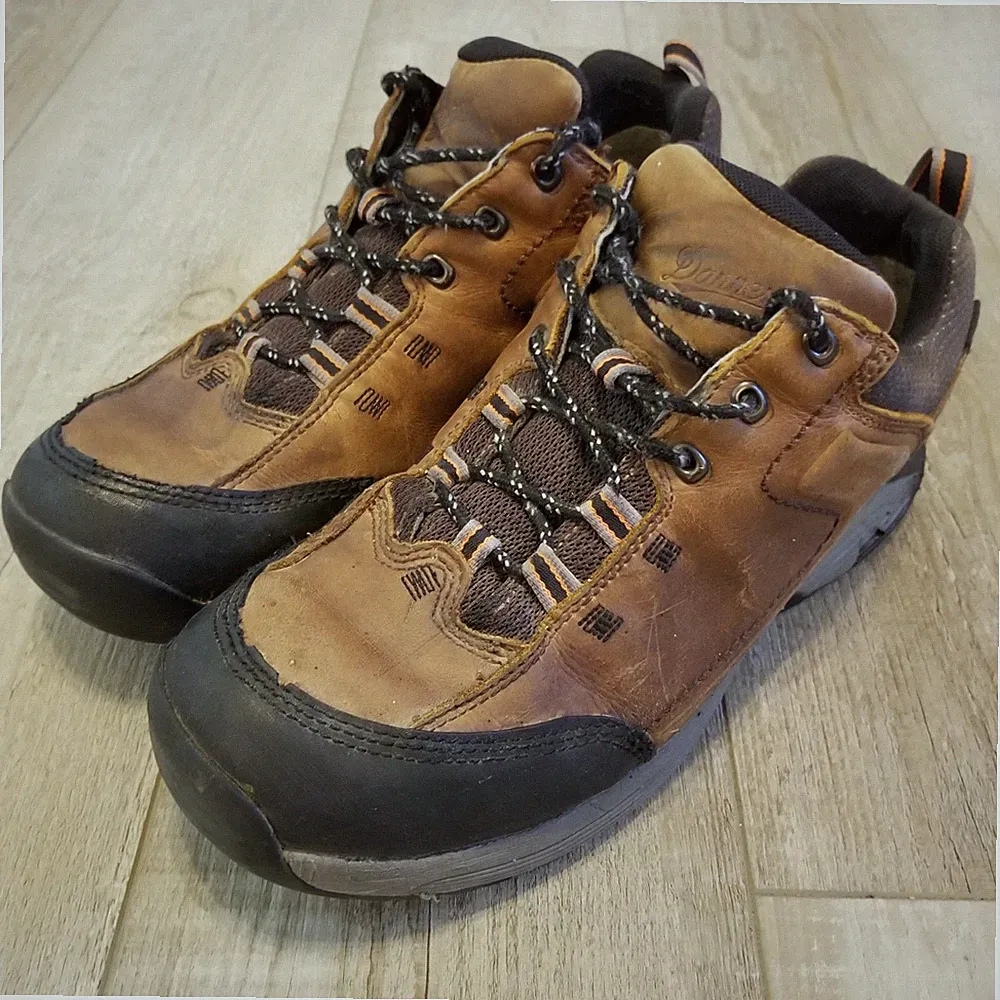 DANNER Leather Zigzag Trail Low GTX Gore-Tex Brown Hiking Approach Shoe Mens 12D