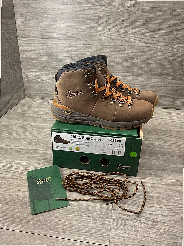 Danner Men's Mountain 600 GTX Brown Waterproof Boot 62304 Sz 9