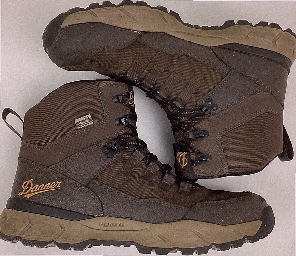 Danner Men's Vital Trail 5" Leather Textile WP Soft Toe Hiking Boots Size 10 D