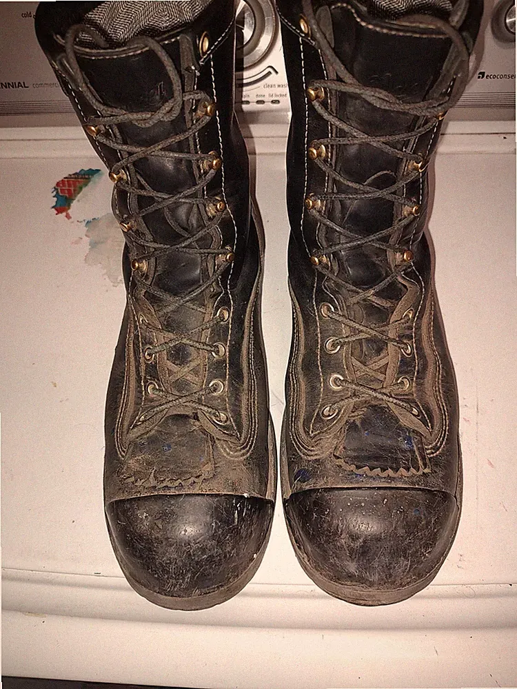 DANNER® SUPER RAIN FOREST BLACK 8" COMPOSITE TOE WORK BOOTS 11550 10.5 EE