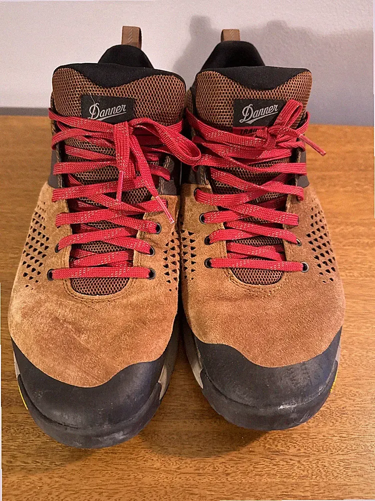 Danner Trail 2650 Men's Hiking Shoes, Size 13 D, Vibram Soles, Brown/Red