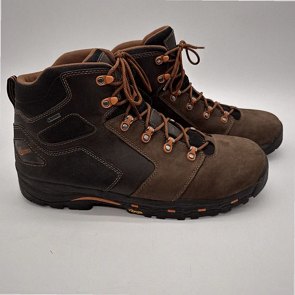 DANNER Vicious 4.5” Mens Gore-Tex Hiking Work Boots Size 16 D Vibram Boots Brown