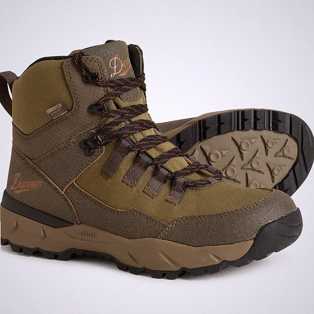 DANNER Vital Trail 5" Mens 12 EE WIDE Trail Hiking Boots Brown/Olive 65301 NEW