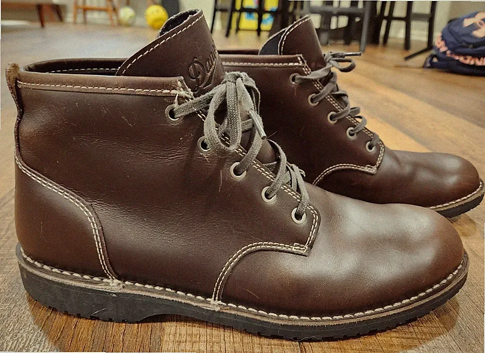 Danner Wolf Creek Chukka Brown Leather Work Men's Boots Size US 10 Style 32672
