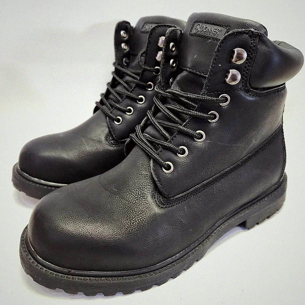 Donner Mountain Foreman Work Boots Hiking/Trail Mens Size 10 M Black