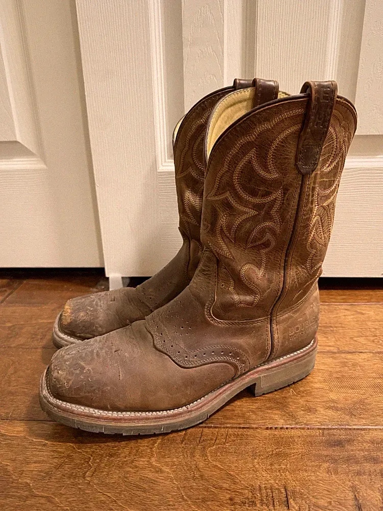 Double-H Men's Brown Western Equestrian Boots DH3567 Size 10.5