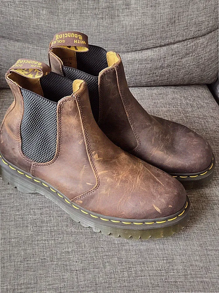 Dr. Martens 2976 BEX Dark Brown CHELSEA BOOTS Mens Sz 9 Womens Sz 10 EUR 42