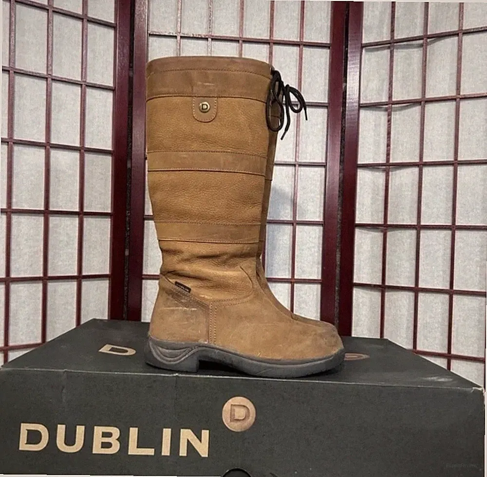 Dublin River Women's Boots Size 10 Waterproof Brown for Equestrian Riding