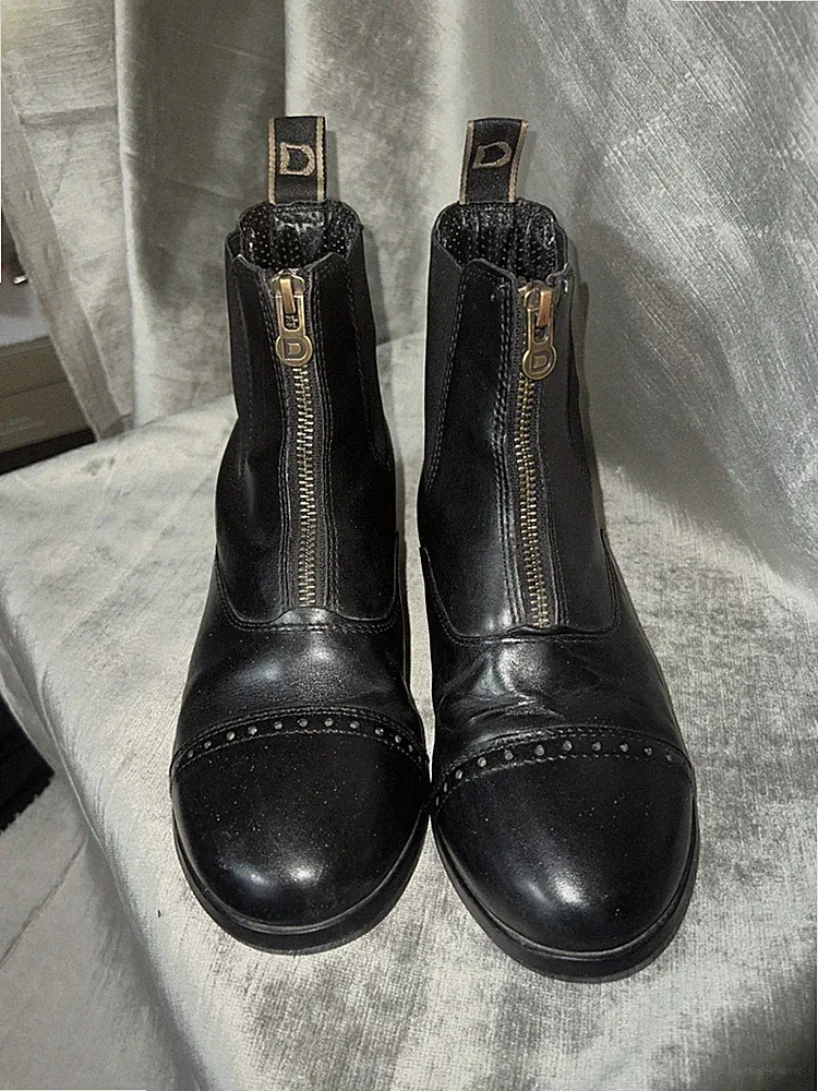 Dublin Women’s Paddock Front Zip Equestrian Riding Boots Comfort Sole RCS Size 7