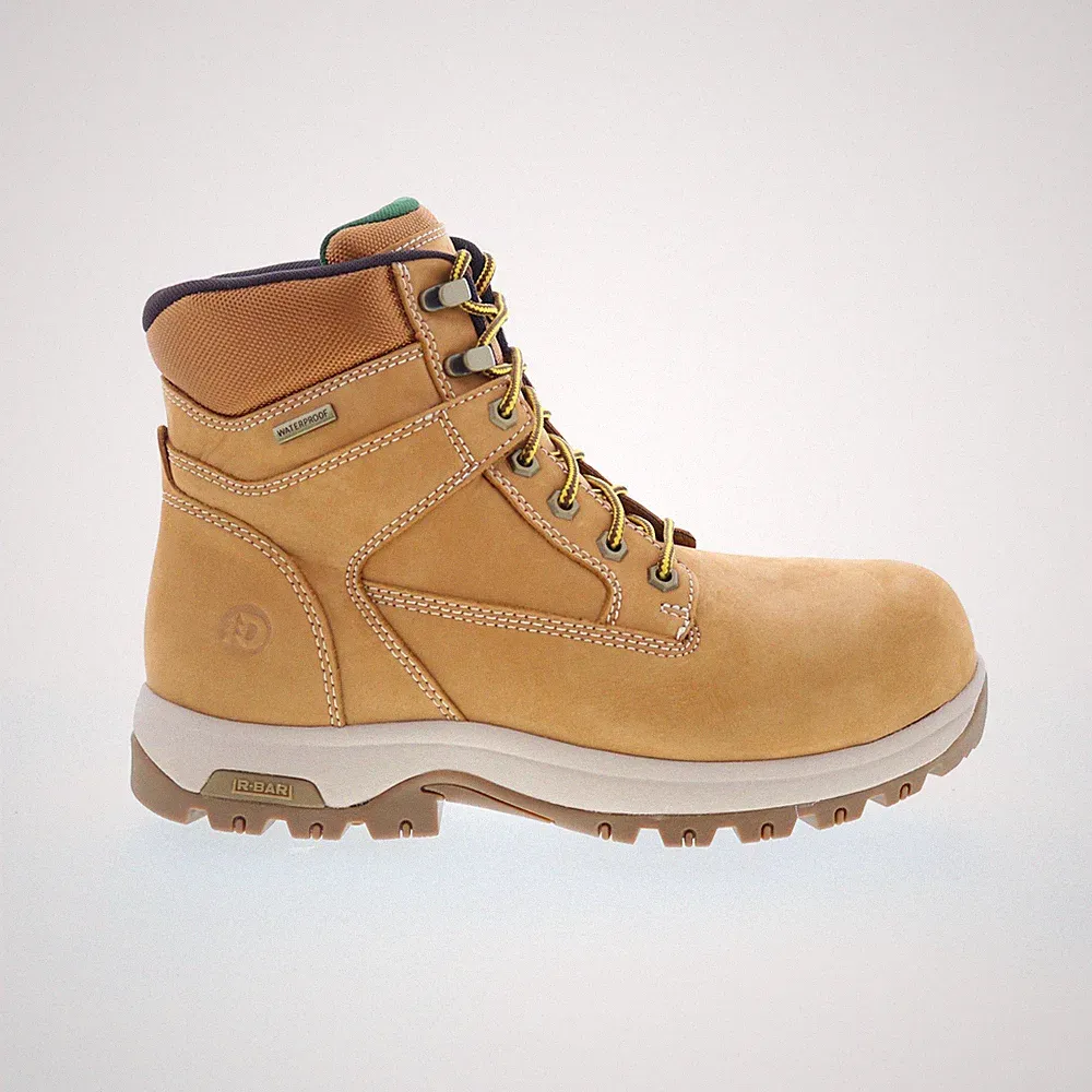 Dunham 8000 Works WP Safety Plain Toe Boot Mens Brown Work & Safety Boots