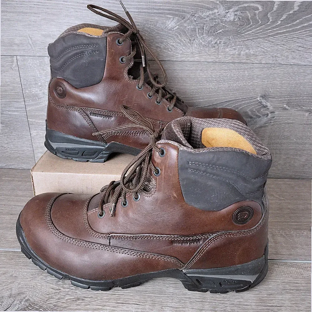 Dunham Boot Men 11.5 Brown Waterproof Leather Outdoor Hiking Work Slip Resistant