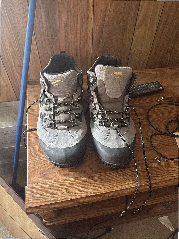 Dunham Men's Hiking Boots Gray Black US Size 16 New Without Box