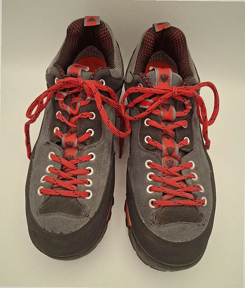 DWZRG Hiking Shoes Low Top Rugged Gray Red Men's Size 11