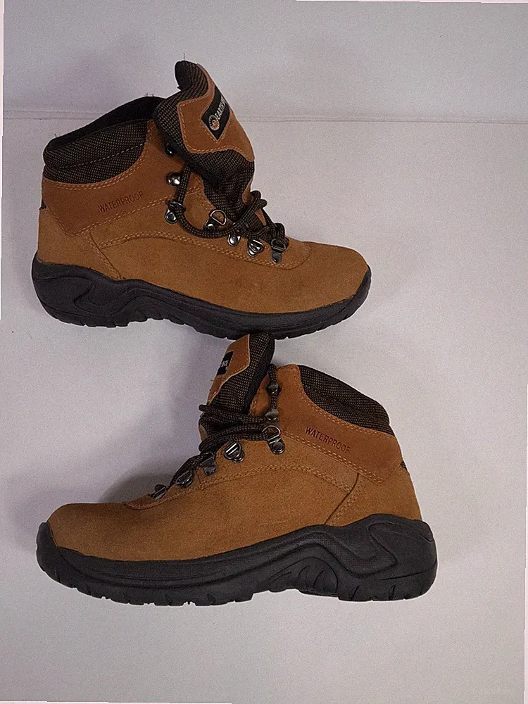 Earth Shoe Women 7.5 Casa Hiking Trail Boots Waterproof Brown