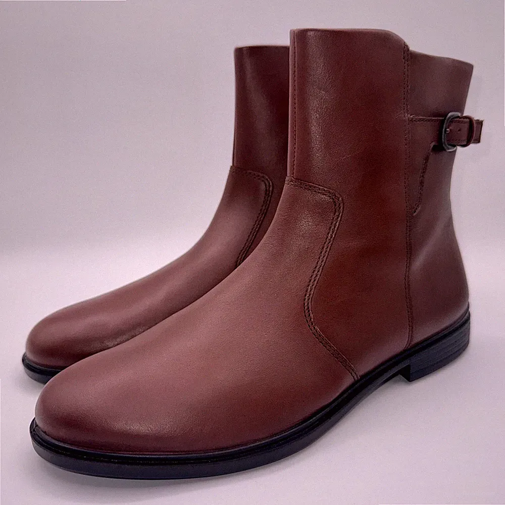 Ecco Touch 15 Buckle Hydromax Boots Women’s Size 9 EU 40 Brown Leather