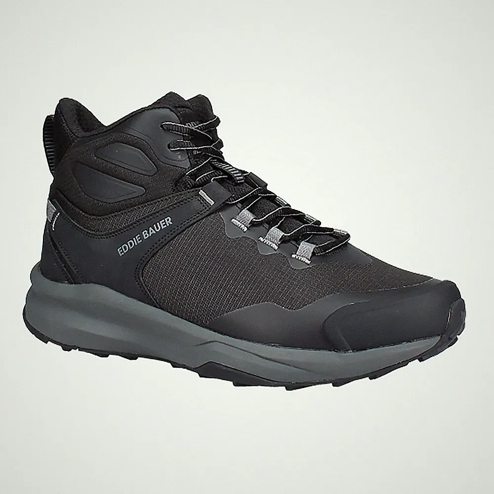 EDDIE BAUER Black RAPOZA OUTDOOR HIKING TRAIL SNEAKER BOOTS MENS 9 42 *NEW*