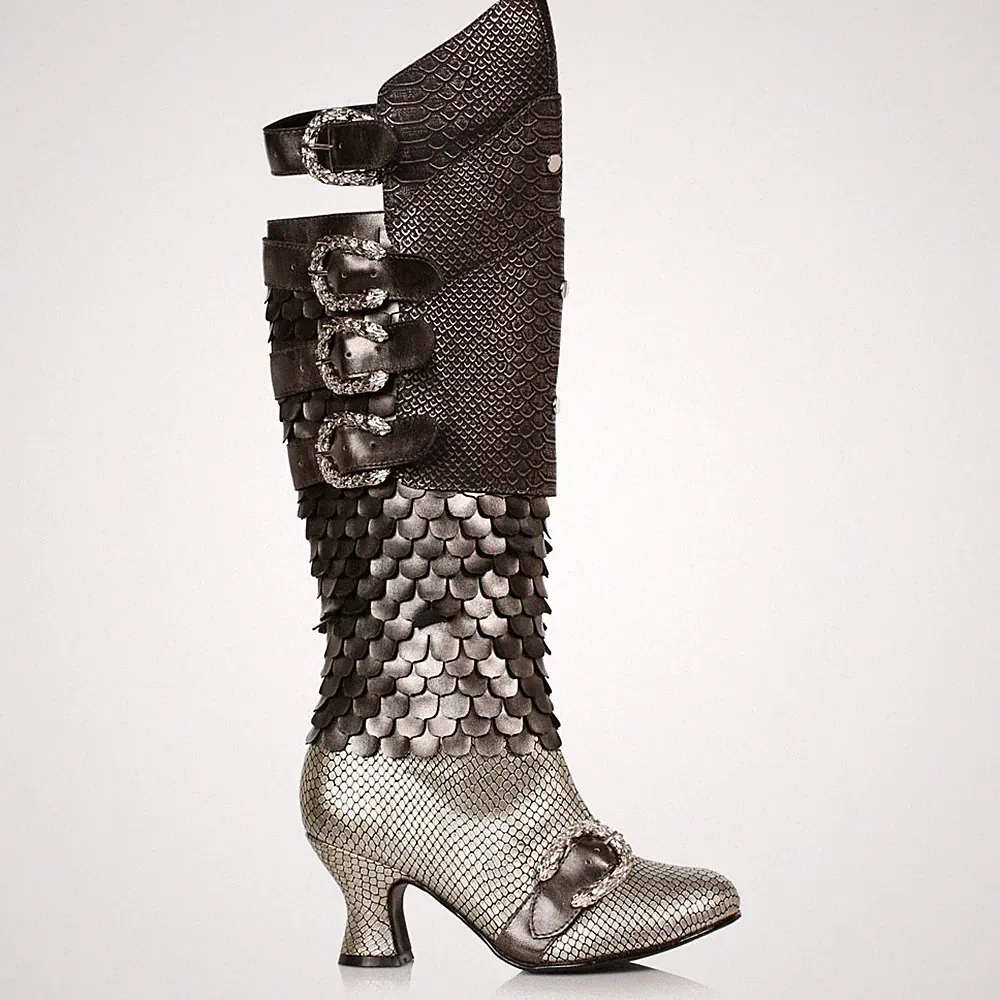 Ellie Women Medieval Dragon Combat Boots 2.5 Heel 253-Draga