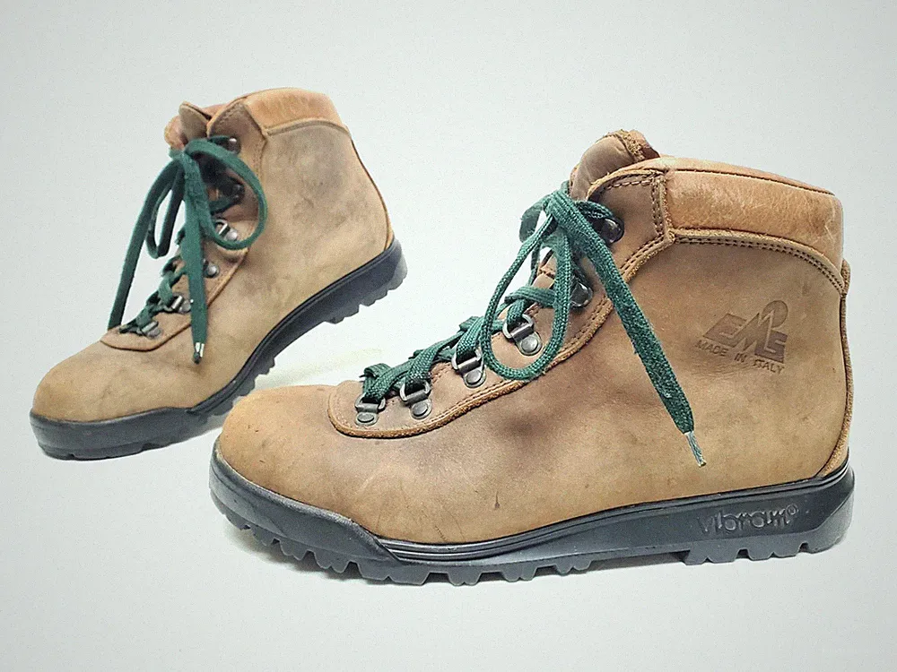 EMS Italy All Leather Hiking Backpacking Boots Men's US 8.5