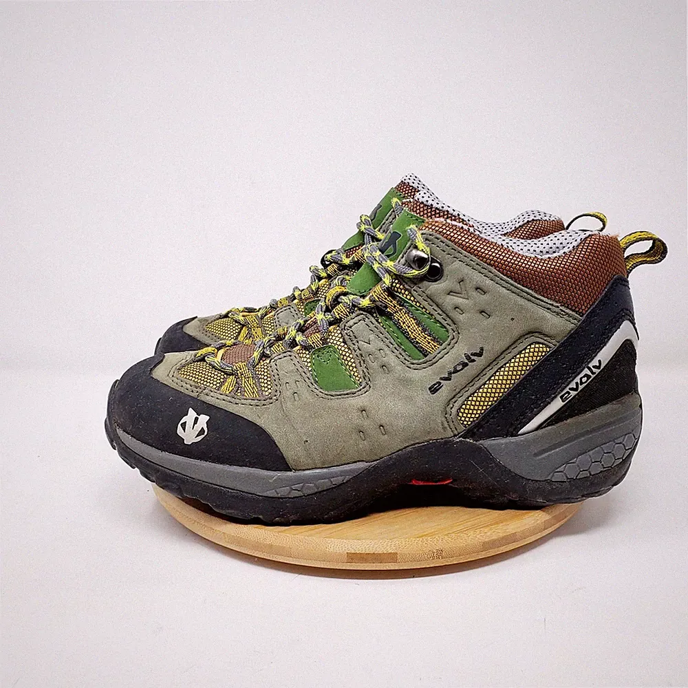 Evolv Hiking Shoes Mens 6 Lace Up Sneaker Approach Comfort Boots Kids Boys