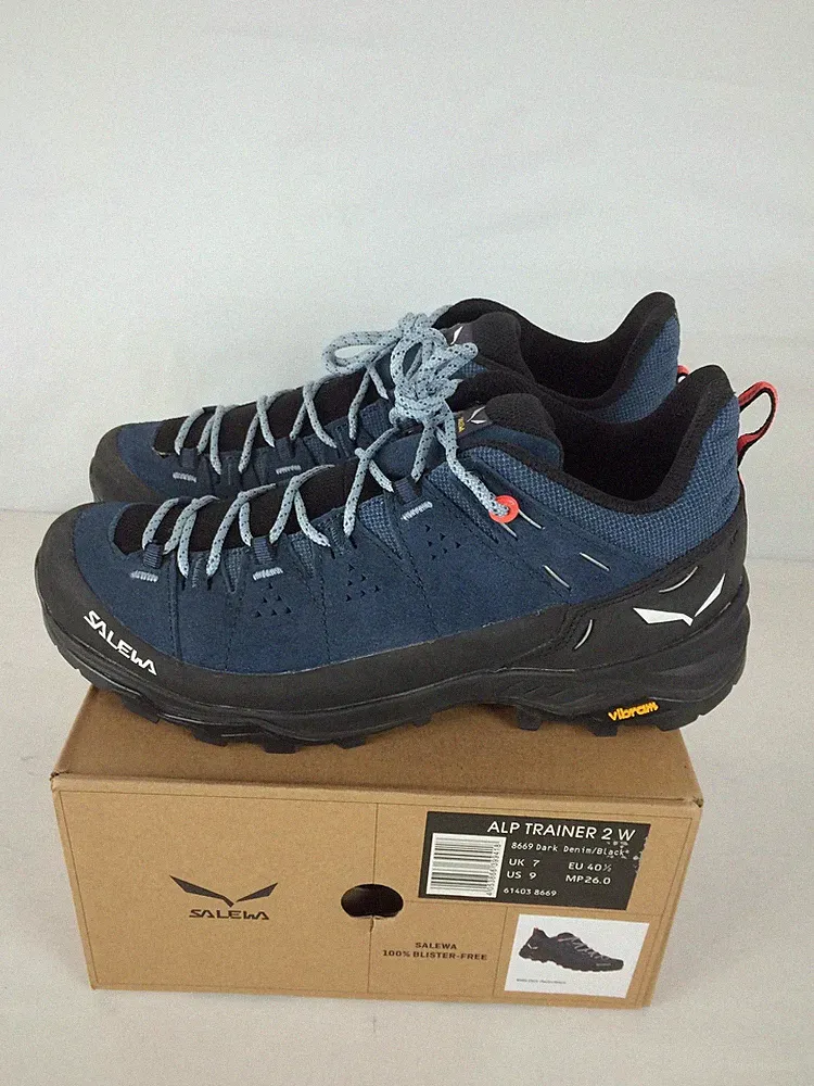 Excellent Salewa Alp Trainer 2 Women's Hiking Shoes, Dark Denim/Black, W9