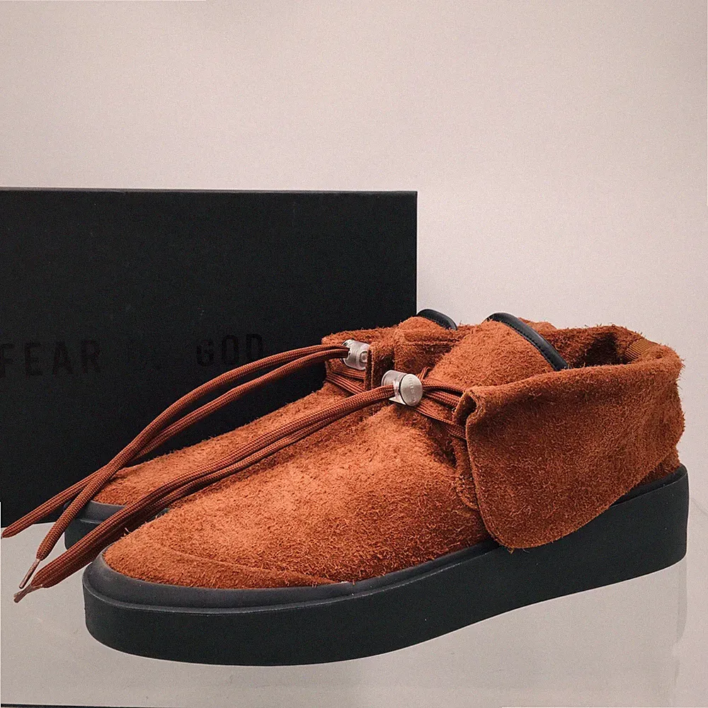 Fear Of God Suede Chukka Boots 6F19-7018 Rust Men’s Size EU 44 M