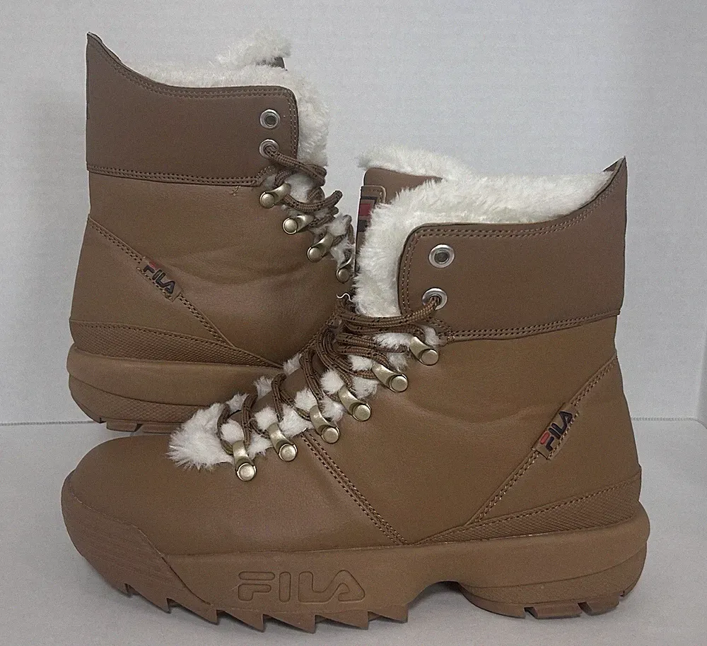FILA DISRUPTOR FOLD DOWN Women's Winter Boots Chestnut 5HM00547-222 size 8.5
