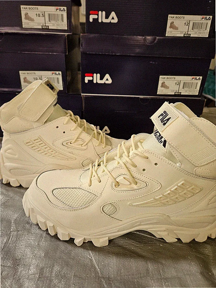 Fila Men's Yak Boots Ivory New In Box