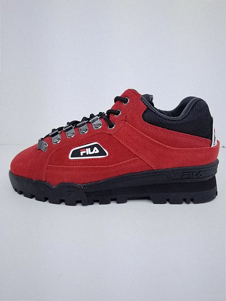 FILA Trailblazer Black Suede Vintage Rave / Hiking Boots 1SH40280 BRAND NEW SZ 4