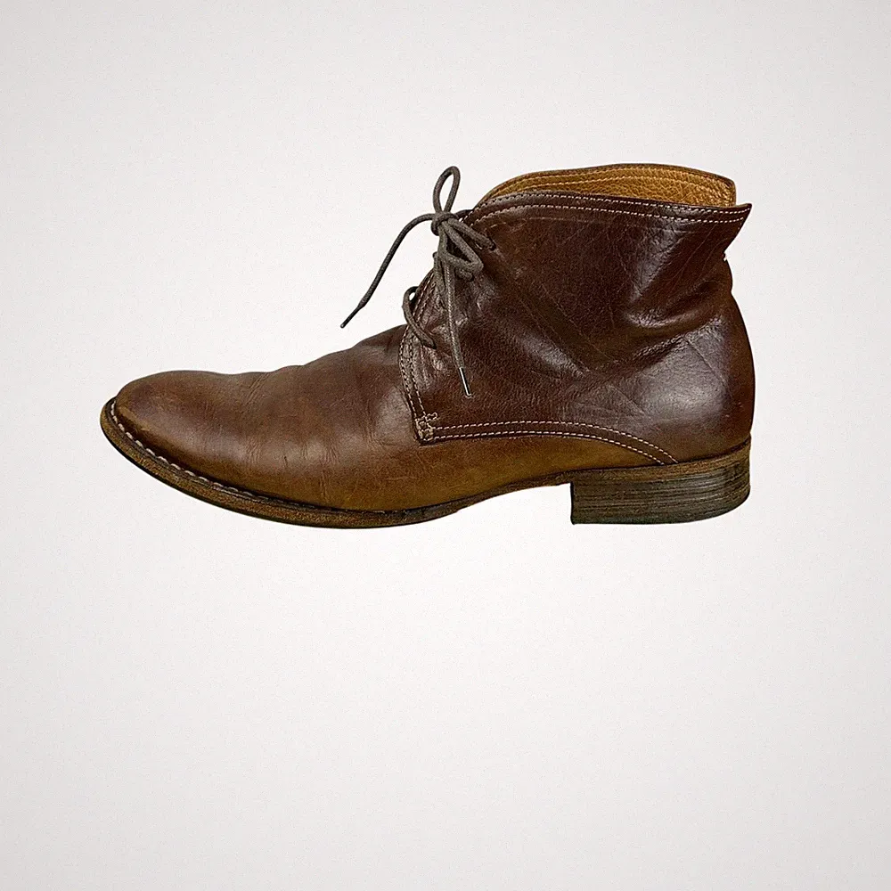 Fiorentini + Baker Mens Brown Leather Chukka Boots Size10 (UK 9) Lace Up