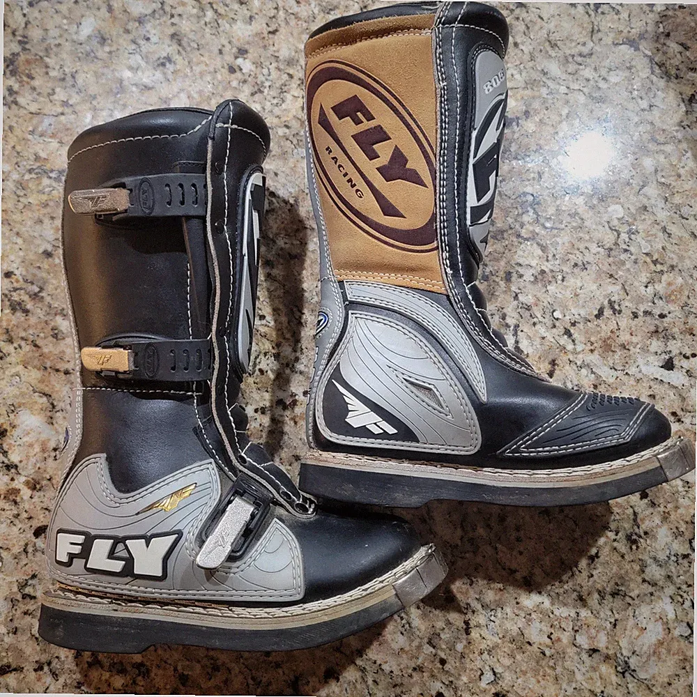 FLY RACING 805 MOTORCYCLE MOTOCROSS ATV BOOTS US Size 4